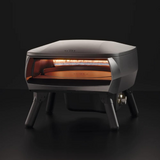 WITT Piccolo Rotante Gas Powered Pizza Oven w/ Rotating Stone 13" - Black