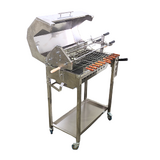 Cyprus Grill NEW with height adjustment Stainless Steel BBQ Spit Rotisserie - With Hood + 20kg variable speed motor (CG-0707WH-BUNDLE)