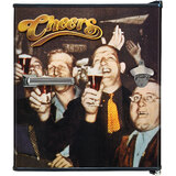 Cheers-We Win Retro Black Small Vintage Mini Bar Fridge 46 Litre With Opener