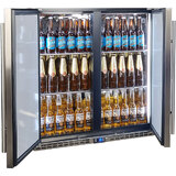 Schmick Stainless Steel Quiet Running 2 Door Bar Fridge With Quality Parts And Quiet Operation - Model SK245-SD