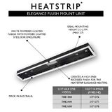 HEATSTRIP Flush Mount Enclosure - THE3600 for Elegant Radiant Electric Heaters (THE Series) - THEAC-042 **DISPLAY**