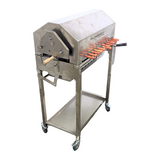 Cyprus Grill NEW with height adjustment Stainless Steel BBQ Spit Rotisserie - With Hood + 20kg variable speed motor (CG-0707WH-BUNDLE)