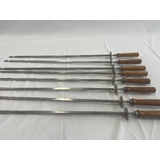 Cyprus Grill Chain Driven Large 8mm Square Stainless Steel Skewer with Gear Cog 725mm Long - PSS-1013-DIS *SET OF 7* **Clearance**