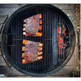 Offset plates for smoking meat for weber kettles BBQ 45cm Stainless Steel **Display Clearance**