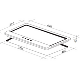 Artusi 60cm Maximus Series Stainless Steel Gas Cooktop - AGH65X