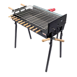 Cyprus Grill Starter Bundle - Modern (Black) Souvla Package Deal with 20kg Variable Speed Motor & Raised Grill  - CG-0779SSB-BUNDLE