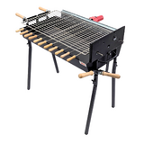 Cyprus Grill Starter Bundle - Modern (Black) Souvla Package Deal with 20kg Variable Speed Motor & Raised Grill  - CG-0779SSB