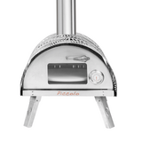 Piccolo Pizza Oven with Rotating Floor - Midnight Black - Includes Stand, Cover, Peel & Laser Thermometer - PPOMB-WT-BUNDLE