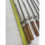 Cyprus Grill Chain Driven Large 8mm Square Stainless Steel Skewer with Gear Cog 725mm Long - PSS-1013-DIS *SET OF 7* **Clearance**