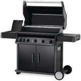 Napoleon Rogue 5 Burner Black - Side Infra Red Burner + CI Grills - RXT625SIBPK-1-AU