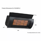 Heatstrip Head Unit for LPG Gas Outdoor Heater - TGH34PL-2-HEAD