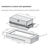 BeefEater Signature ProLine Integrated 6 Burner Built in BBQ w/ Hood - Complete Bundle - BSH158SA-BUN