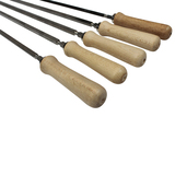 Cyprus Grill Set of 5 - Heavy Duty Large Skewer 86cm Long (Groove to Tip) for H/Duty 5x11 Spit Rotisserie 8mm thick - LSGS-2210A-BUNDLE