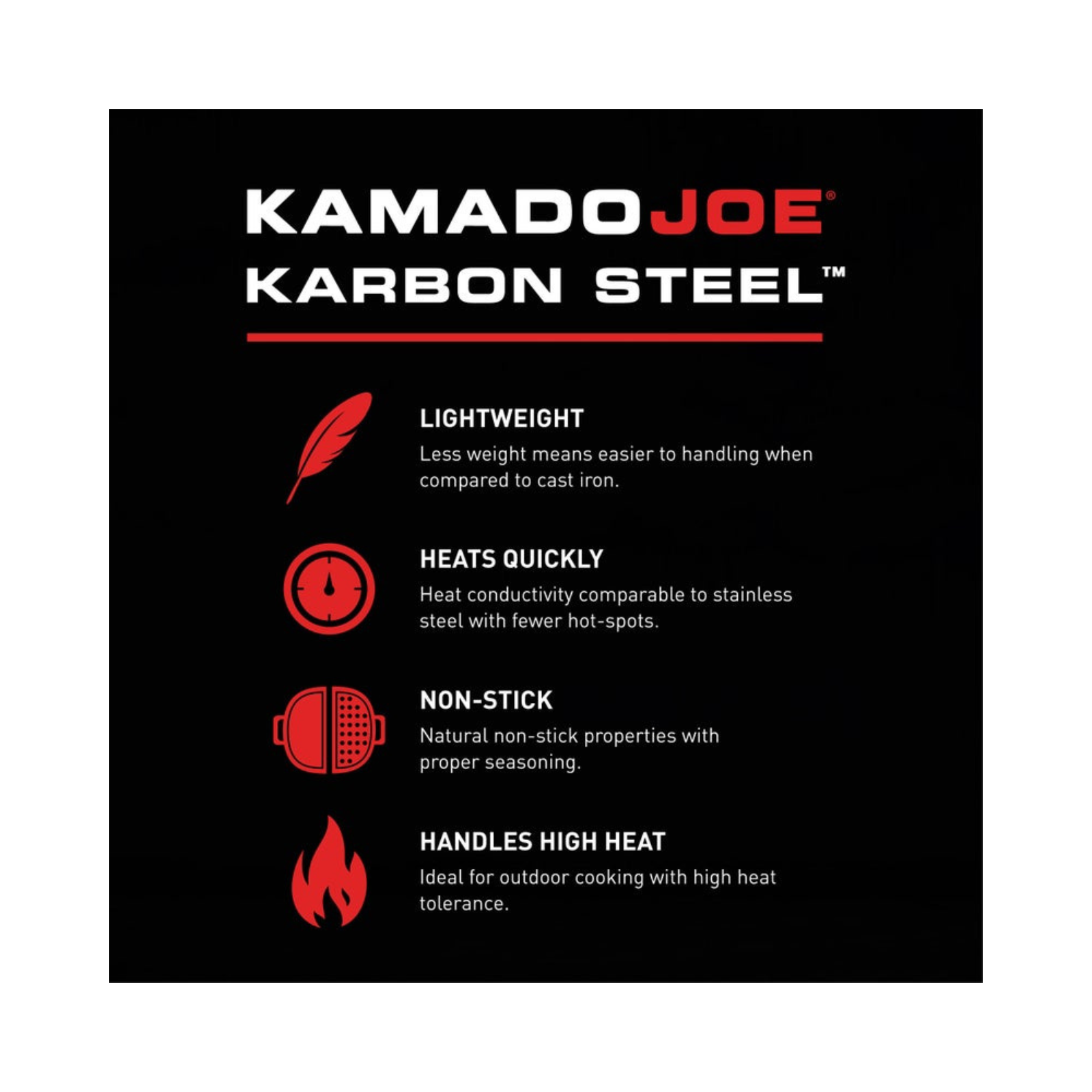 Kamado Joe KJ15094622 Karbon Steel Big Joe Griddle