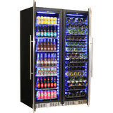 Schmick Matching Upright Glass Door Beer And Wine Refrigerator Combination Model BD425B-Combo