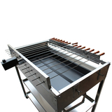 Cyprus Grill 2020 Extra Large BBQ Rotisserie with 2 x Variable Speed motors - EB-W02B-BUNDLE