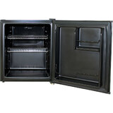 Yellowstone Retro Black Small Vintage Mini Bar Fridge 46 Litre With Opener