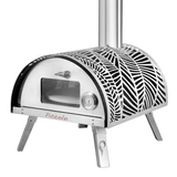 Piccolo Pizza Oven with Rotating Floor - Midnight Black - Includes Stand, Cover, Peel & Laser Thermometer - PPOMB-WT-BUNDLE