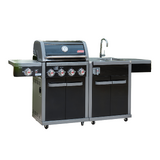 Coleman Revolution 4 Burner BBQ Kitchen w/ sink - COLREVKIT-3-BUNDLE