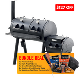 Hark Texas Pro-Pit Offset Smoker - Backyard BBQ Bundle