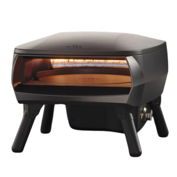 WITT Piccolo Rotante Gas Powered Pizza Oven w/ Rotating Stone 13" - Black