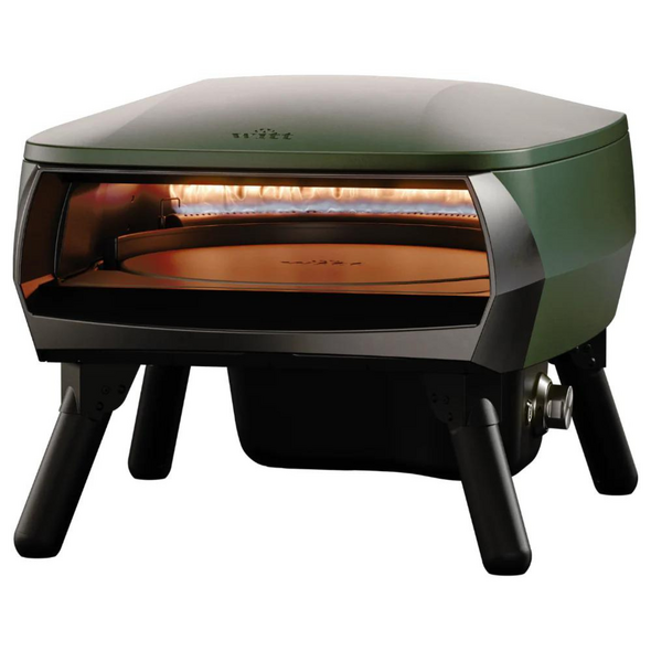 WITT Piccolo Rotante Gas Powered Pizza Oven w/ Rotating Stone 13" - Green