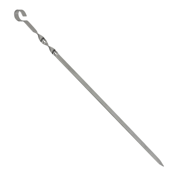 Gaganis Bros Flat Skewer  suitable for Kebab/Shashlik/Brazilian/Kibedea and Tandoor BBQs- 45cm - Stainless Steel - 08830013