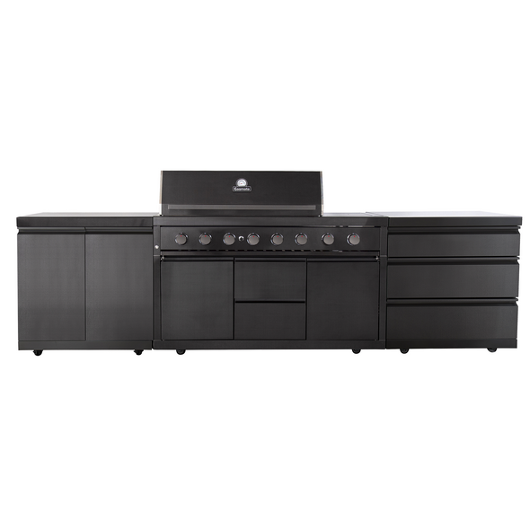 Gasmate Nova Graphite 6 Burner BBQ Kitchen 3.13m - BQ2090-3130