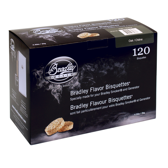 Bradley Oak Bisquettes 120 Pack - BTOK120