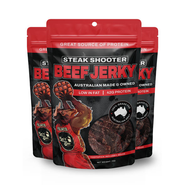 Low 'n' Slow Basics "Steak Shooter" Jerky 70g x 3 Pack - LNS-BJSS3-BUNDLE