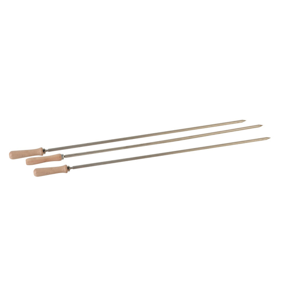 Cyprus Grill Large 8mm Square Skewers x 76cm Long (Set of 3) - LS-2201B-BUNDLE