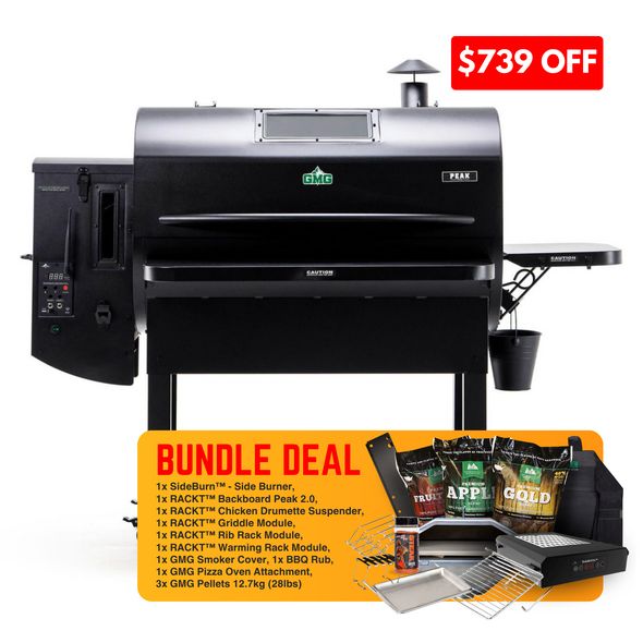 GMG PEAK 2.0 Prime WiFi Grill - Pitmaster Pro Bundle