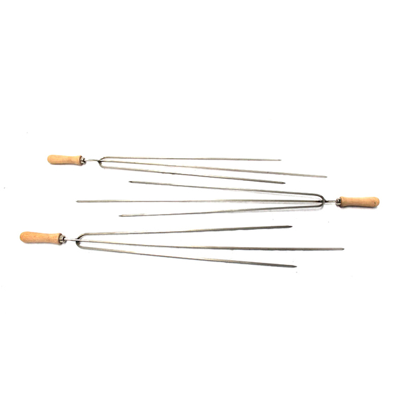 Cyprus Grill Modern BBQ 3 Prong Skewer Package (Set of 3) - PSS3-1010-BUNDLE