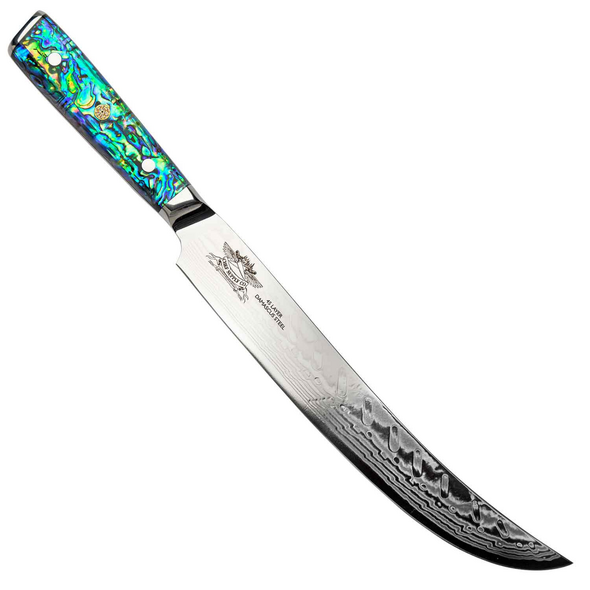 Sea Creature Series 9.75" (25.5 cm) 45 Layer Damascus Slicing/Carving Knife