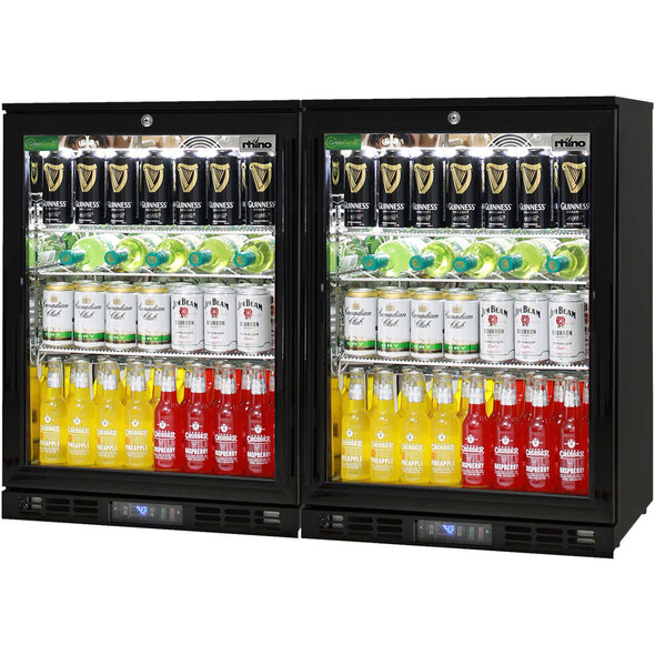 DISPLAY Alfresco Glass 2 Door Bar Fridge Combination Extremely Energy Efficient - Pick Up Only