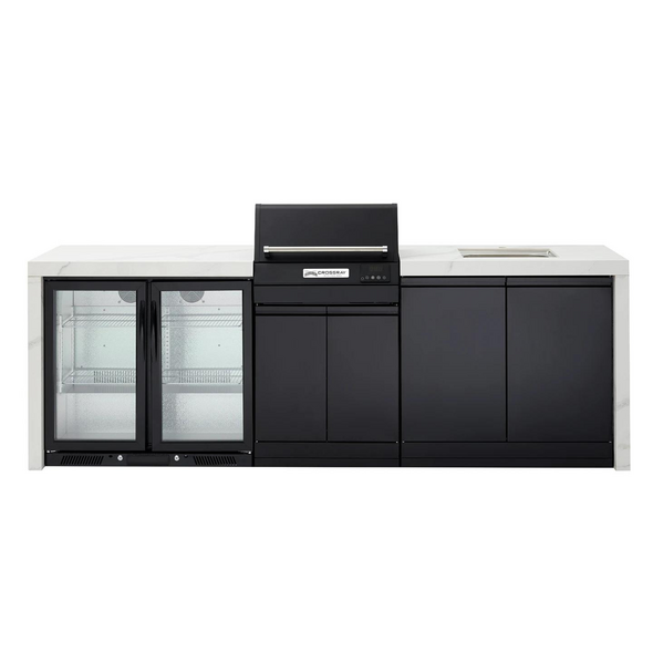 Crossray eXtreme Electric Outdoor Kitchen w/ double fridge & sink - TCEK-06-BUN